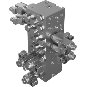 Genie Lift Part # 1271347GT - MANIFOLD,STEER/AXLE,X CHASSIS, EA