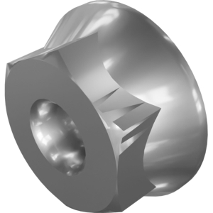 Genie Lift Part # 1275810GT - NUT,SERRATED,10-32,SS, EA
