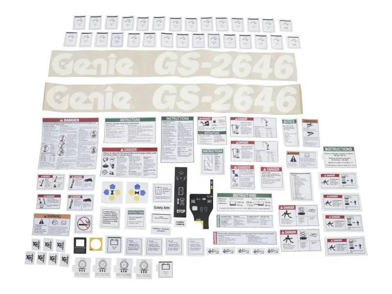JLG Part # 70041500 | DECAL,KIT, 2646 COMP, ANSI, EA