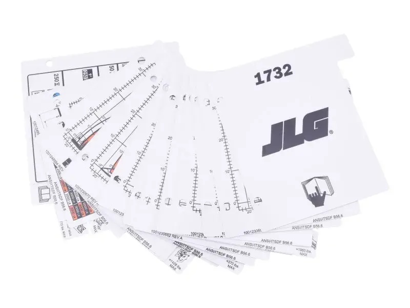 JLG Part # 1001233431 | LOAD,BOOKLET 1732,ANSI, EA