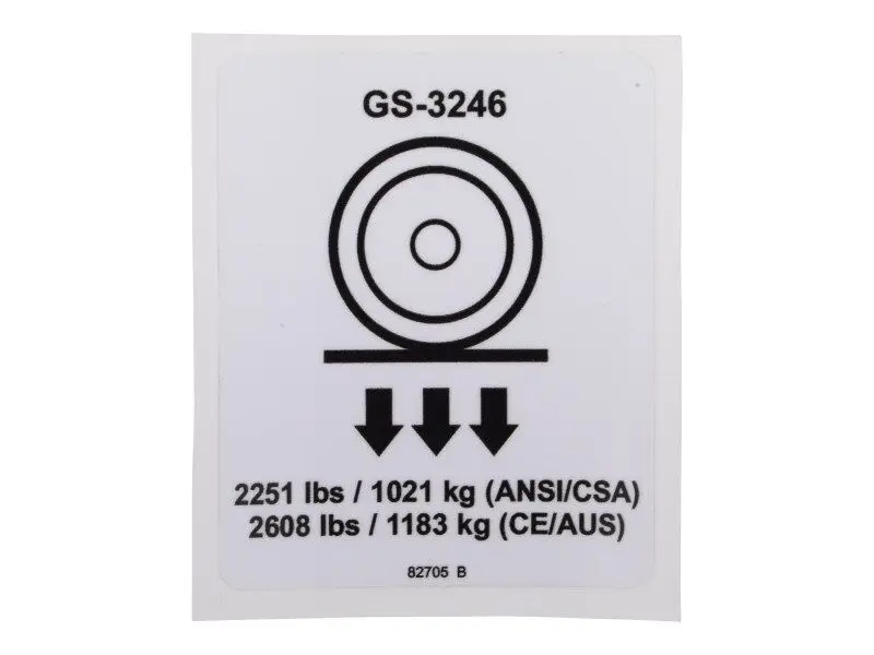 JLG Part # 70043635 | DECAL,WHEEL LOAD, EA