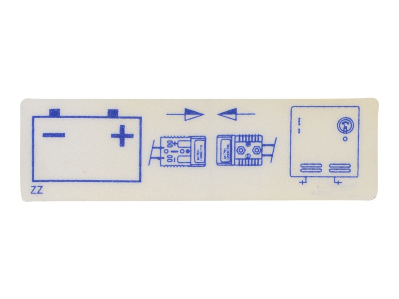 JLG Part # 70041512 | DECAL, BATTERY CHARGER, EA