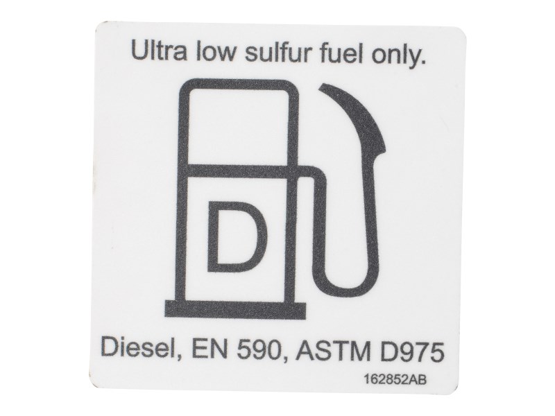 JLG Part # 70046034 | DECAL,ULTRA LOW SULFUR, EA