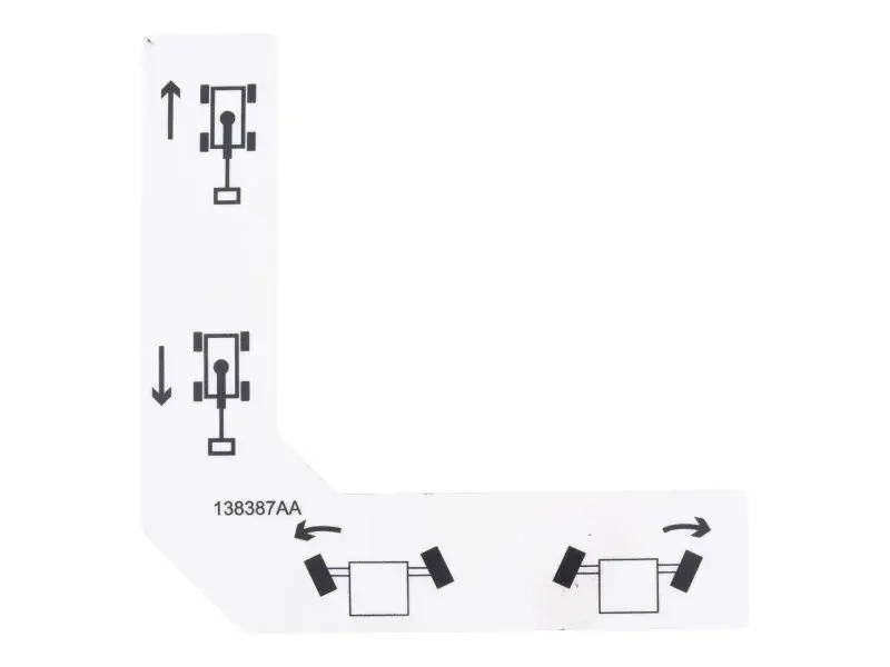JLG Part # 70046030 | DECAL,DRIVE/STEER CONTROL, EA