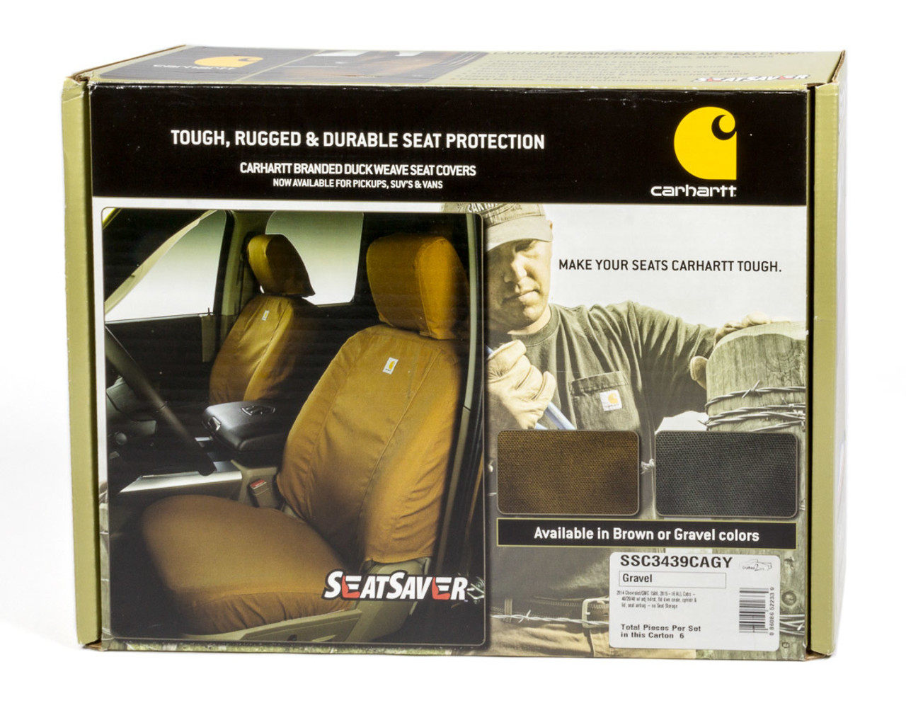 covercraft carhartt front row seat covers ssc2412cagy