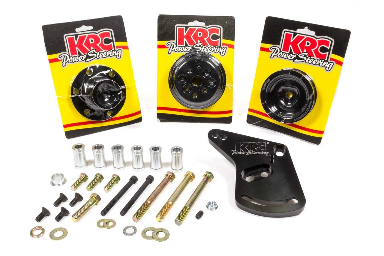 Krc Power Steering KIT66347612 Pulley Kit Serpentine Ford 347SR/JR 12% Red. 