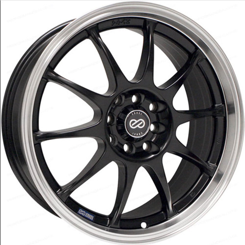 Enkei 409-670-26BK J10 Matte Black with Machined Lip Performance Wheel 16x7 5x112 5x114.3 38mm Offse