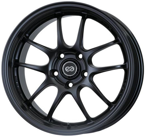 Enkei 460-770-4938BK PF01 Matte Black Racing Wheel 17x7 4x100 38mm Offset 75mm Bore