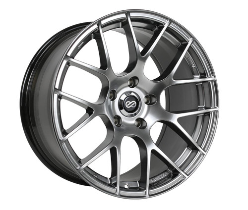 Enkei 467-995-6515HS Raijin Hyper Silver Tuning Wheel 19x9.5 5x114.3 15mm Offset 72.6mm Bore