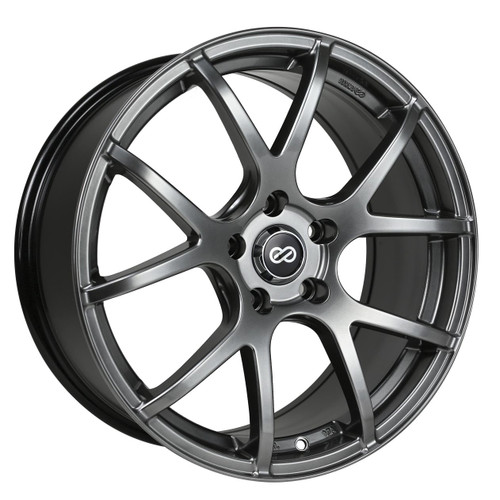 Enkei 480-775-4942HB M52 Hyper Black Performance Wheel 17x7.5 4x100 42mm Offset 72.6mm Bore