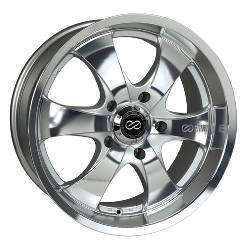 Enkei 482-290-8330MF M6 Silver Mirror Finish Truck Wheel 20x9 6x139.7 30mm Offset 78mm Bore