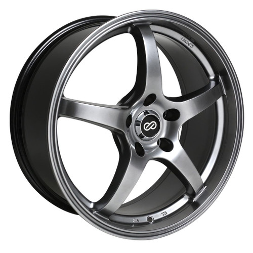 Enkei 487-880-1242HB VR5 Hyper Black Performance Wheel 18x8 5x120 42mm Offset 72.6mm Bore