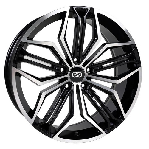 Enkei 495-880-1240BKM CUV Black Machined Truck Wheel 18x8 5x120 40mm Offset 72.6mm Bore