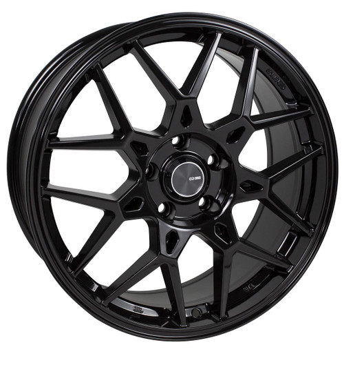 Enkei 502-880-6550BK PDC Gloss Black Performance Wheel 18x8 5x114.3 50mm Offset 72.6mm Bore