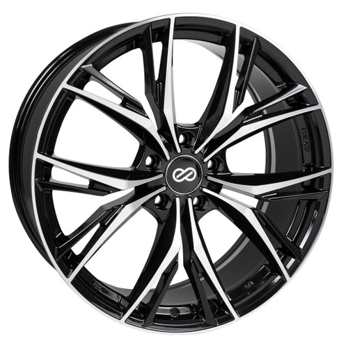 Enkei 505-880-3140BKM ONX Black Machined Performance Wheel 18x8 5x108 40mm Offset 72.6mm Bore