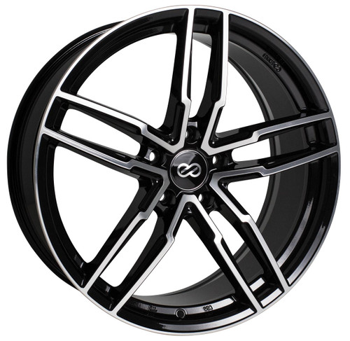 Enkei 511-285-6538BKM SS05 Black Machined Performance Wheel 20x8.5 5x114.3 38mm Offset 72.6mm Bore