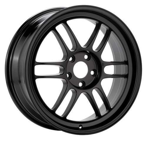 Enkei 3796804938BK RPF1 16x8 4X100 38mm Offset Racing Series Wheel Black 73mm Bore