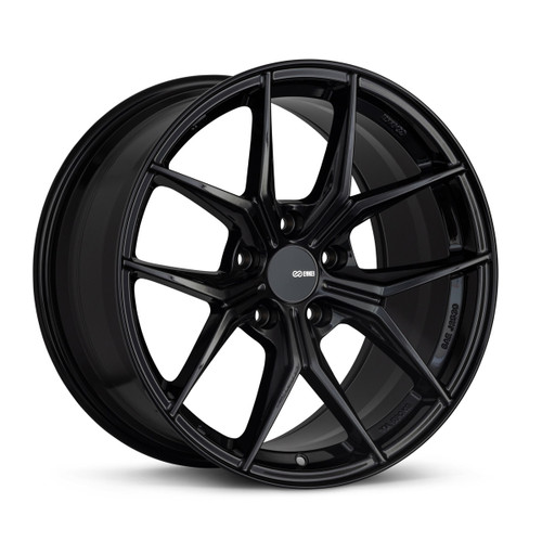 Enkei 529-880-4445BK TSR-X 18x8 5x112 45mm Offset Tuning Series Wheel Gloss Black 72.6mm Bore