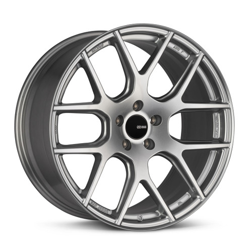 Enkei 531-880-4445GR XM-6 18x8 5x112 45mm Offset Performance Series Wheel Storm Gray 72.6mm Bore