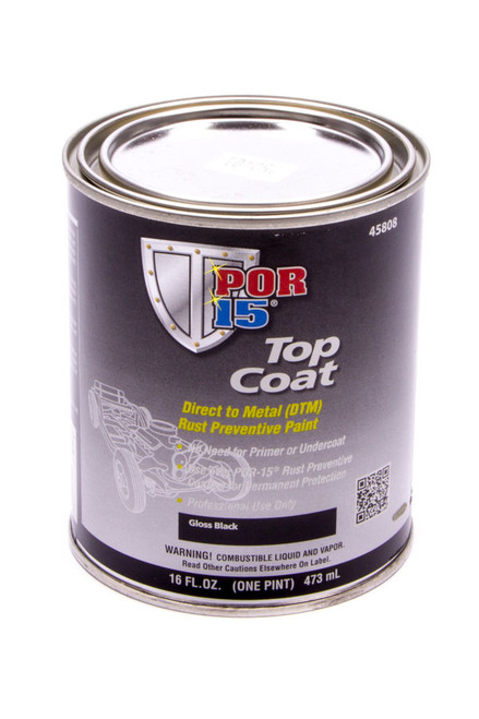 POR-15 45801 - Top Coat Gloss Black 1 Gallon