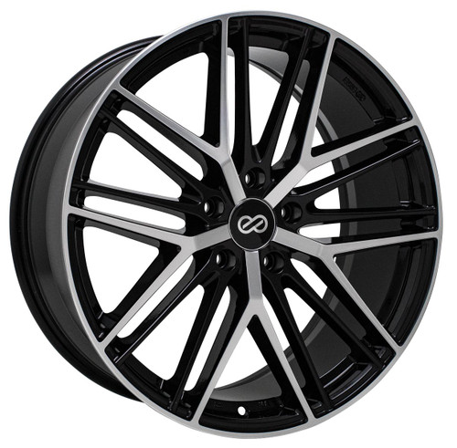 Enkei 518-880-1240BKM Phantom Black Machined Performance Wheel 18x8 5x120 40mm Offset 72.6mm Bore