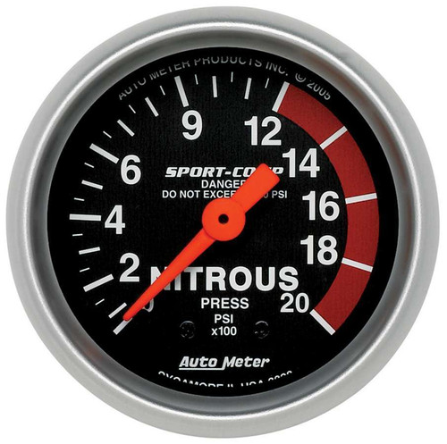 Autometer 3328 2-1/16in Sport Comp NOS Pressure Gauge