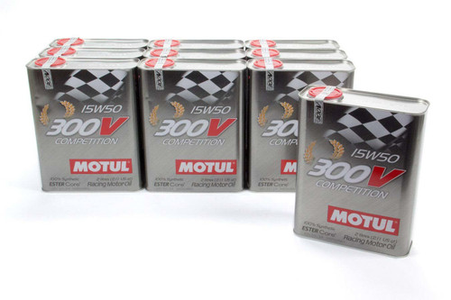 Motul Usa 104244-10 300V 15w50 Racing Oil Synthetic Case 10x2L