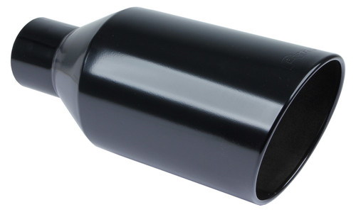 Pypes Performance Exhaust EVT408B Exhaust Tip 4in x 8in 18in L Black Weld-on