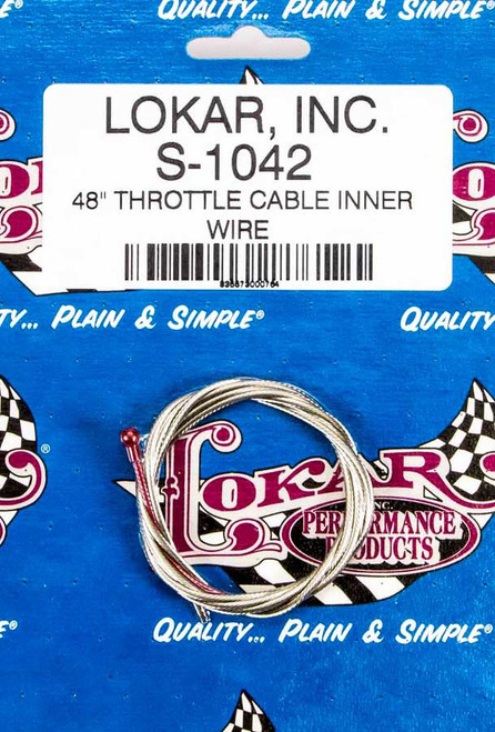 Lokar S-1042 Repl Inner throttle Cable 48in