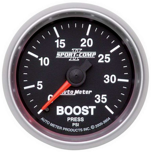Autometer 3604 2-1/16in S/C II Boost Gauge 0-35psi