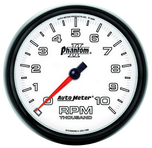 Auto Meter 7598 5in P2/S In-Dash Tach 10K RPM