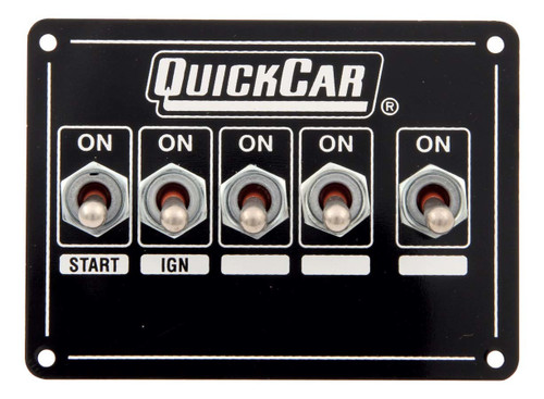 Quickcar Racing Products 50-7711 Ignition Panel - Dual Ing. w/X-Over & Acc.