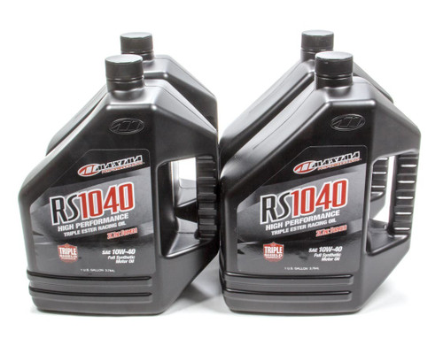 Maxima Racing Oils 39-169128 10w40 Synthetic Oil Case 4x1 Gallon RS1040