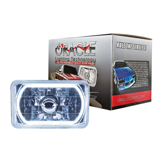 Oracle Lighting 6909-001 4x6in Sealed Beam Head Light w/Halo White