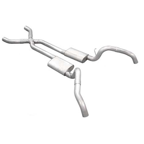 Pypes Performance Exhaust SGF63S 67-69 Camaro V8 3in Exhaust System w/X-Pipe