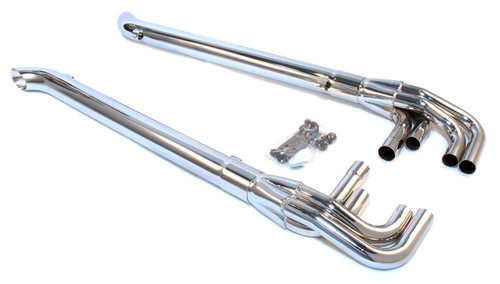 Patriot Exhaust H1165 Chrome Lake Pipes - 63in
