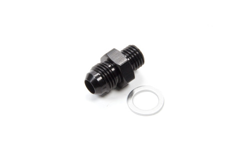 Fragola 491951-BL Male Adapter Fitting #6 x 9/16-24 Holley Blk