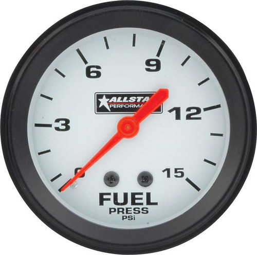 Allstar Performance 80098 ALL Fuel Pressure Gauge 0-15PSI 2-5/8in