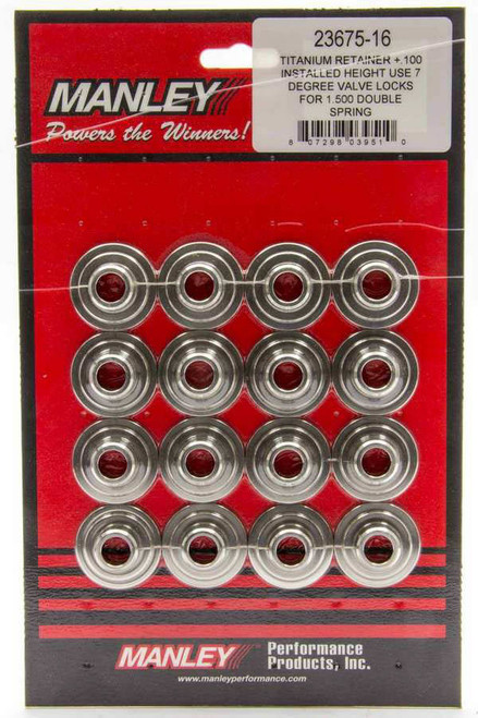 Manley 23675-16 7 Degree Titanium Valve Spring Retainers +.100