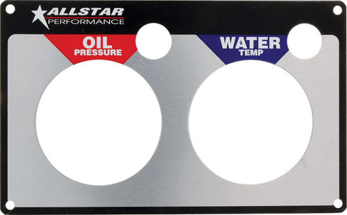 Allstar Performance 80125 Repl 2 Gauge Panel OP/WT