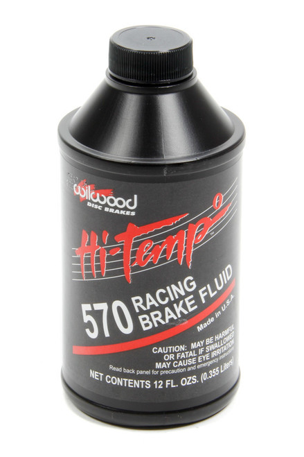 Wilwood 290-0632 Brake Fluid 570 Temp 12oz Single Bottle