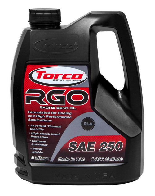 Torco A240250S RGO Racing Gear Oil 250- 4x4-Liter