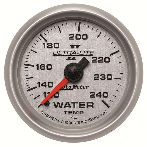 Autometer 4932 2-1/16in U/L II Water Temp. Gauge 120-240