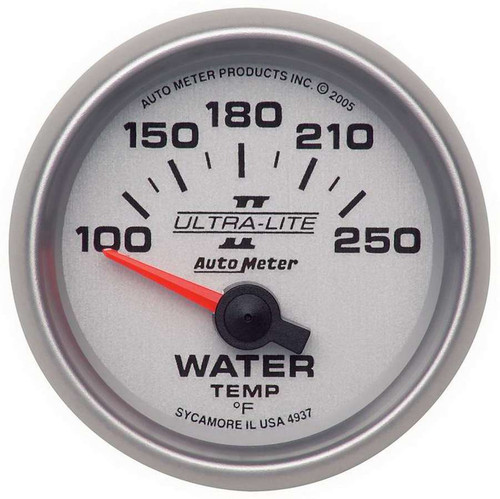 Autometer 4937 2-1/16in U/L II Water Temp. Gauge 100-250