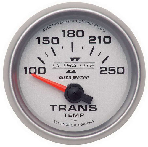 Autometer 4949 2-1/16in U/L II Trans. Temp. Gauge 100-250