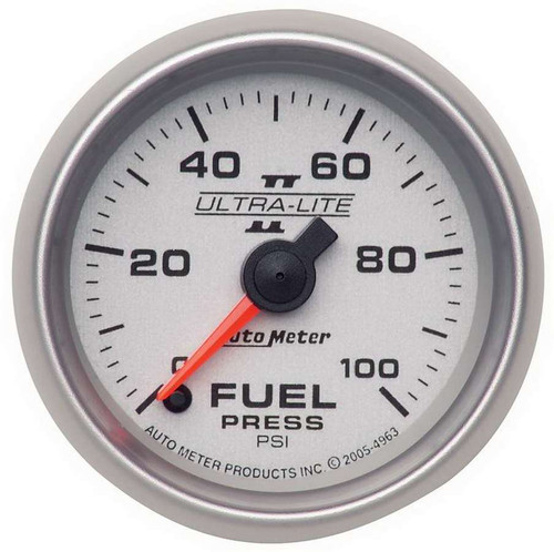 Autometer 4963 2-1/16in U/L II Fuel Pressure Gauge 0-100psi