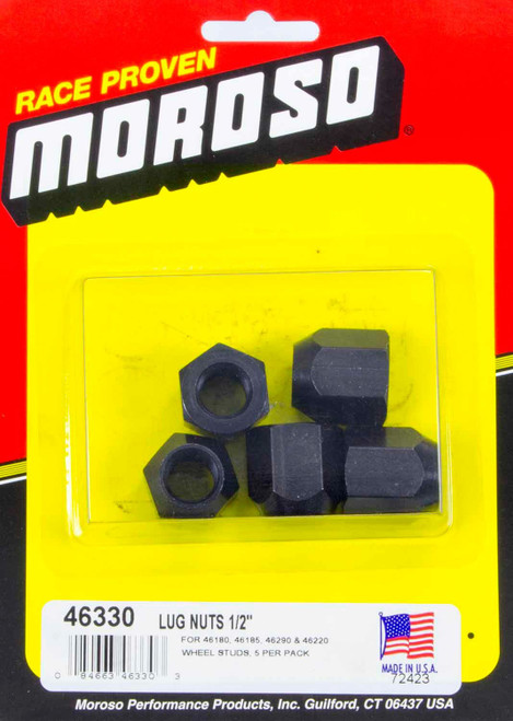Moroso 46330 1/2-20 Lug Nuts (5pk)