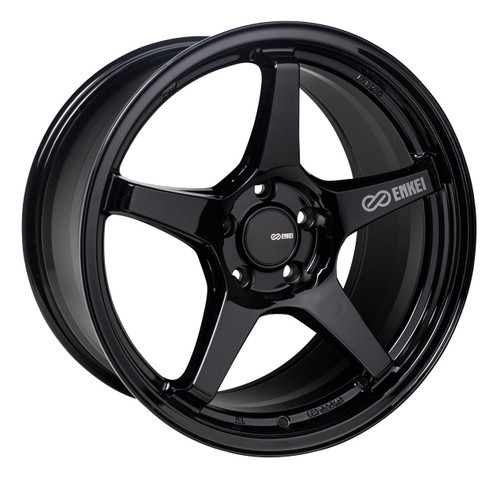 Enkei 521-790-8045BK TS-5 Gloss Black Tuning Wheel 17x9 5x100 45mm Offset 72.6mm Bore