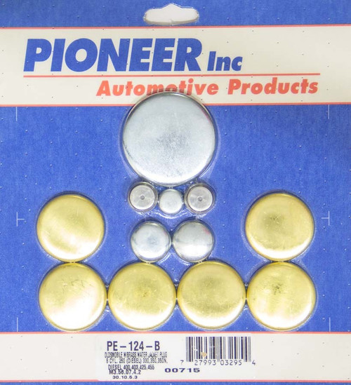 Pioneer PE124B 350 Olds Freeze Plug Kit - Brass