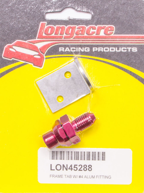 Longacre 52-45288 Brake Fitting w/Tab #4-3/16in Bulkhead